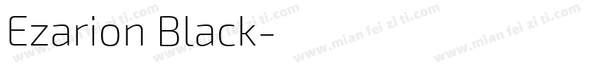 Ezarion Black字体转换